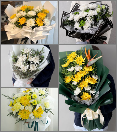 广东揭阳市揭东区曲溪街道缶灶村白事花束代送